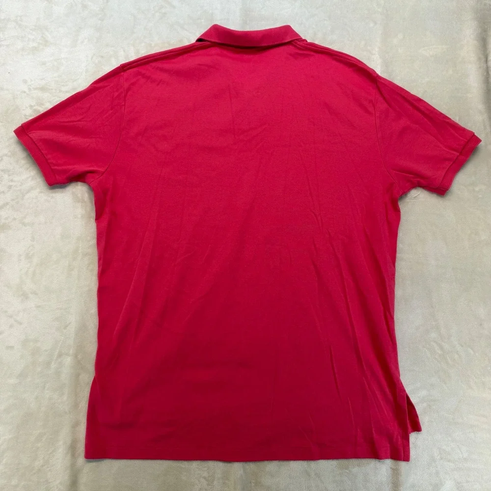 Polo Ralph Lauren Polo Shirt Mens XL Red Short Sleeve Blue Pony Embroidery